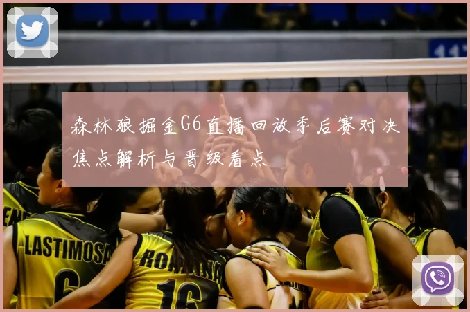 森林狼掘金G6直播回放季后赛对决焦点解析与晋级看点